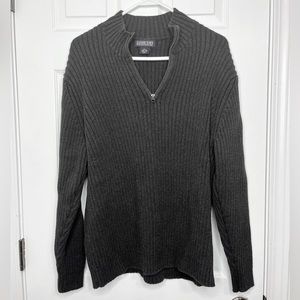 Lands End grey knit sweater
